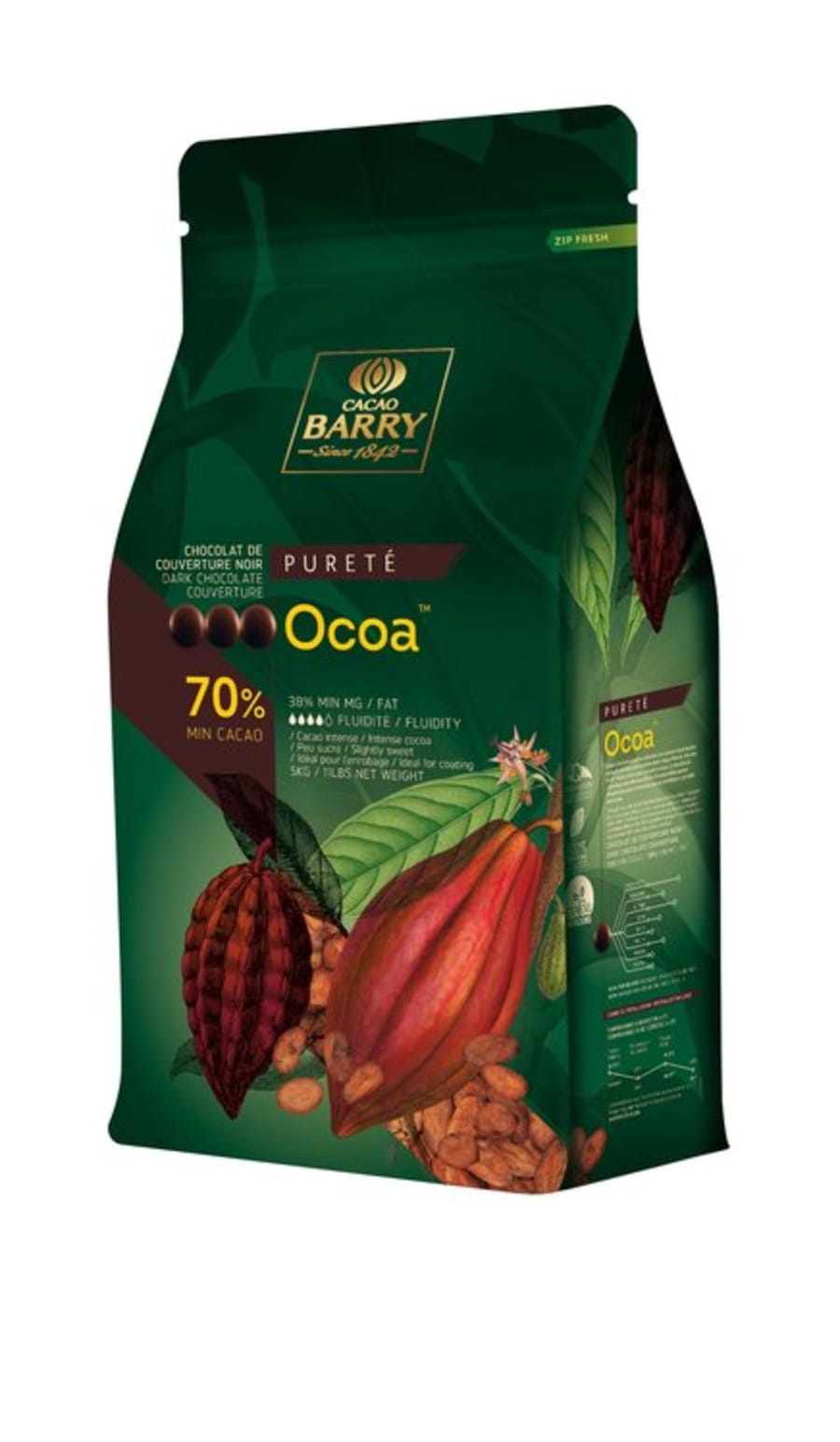 Súkkulaði dökkt OCOA 70% 5kg