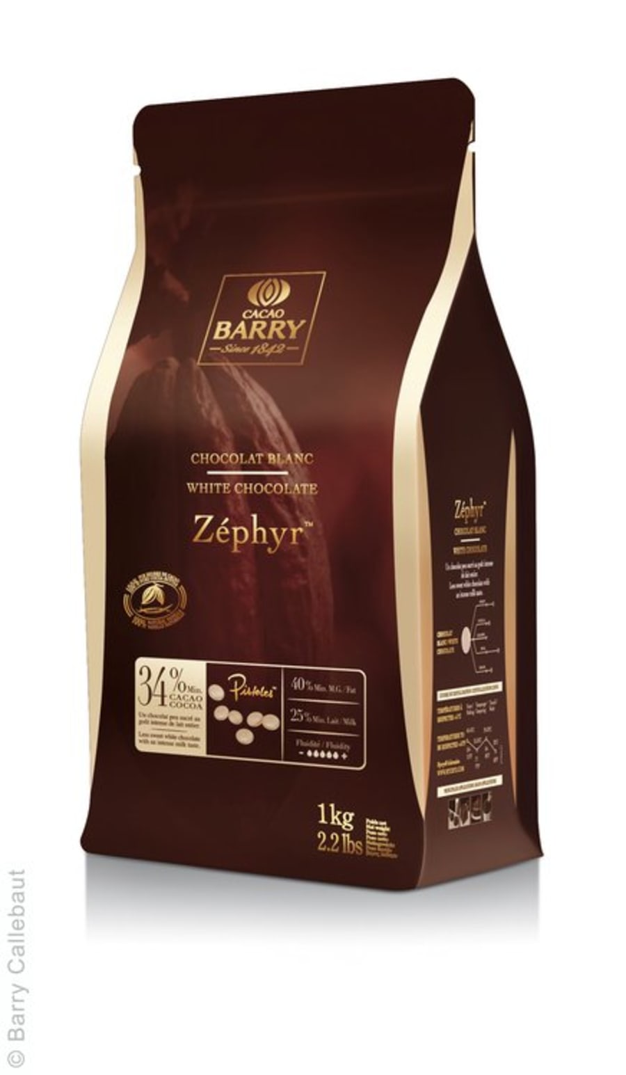 Súkkulaði hvítt Zephyr 34% 5kg