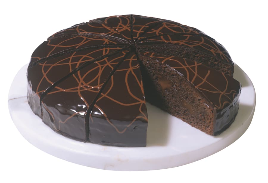 Súkkulaðikaka 12 sneiðar Ø: 24 cm. 1 kg. Erlenbacher