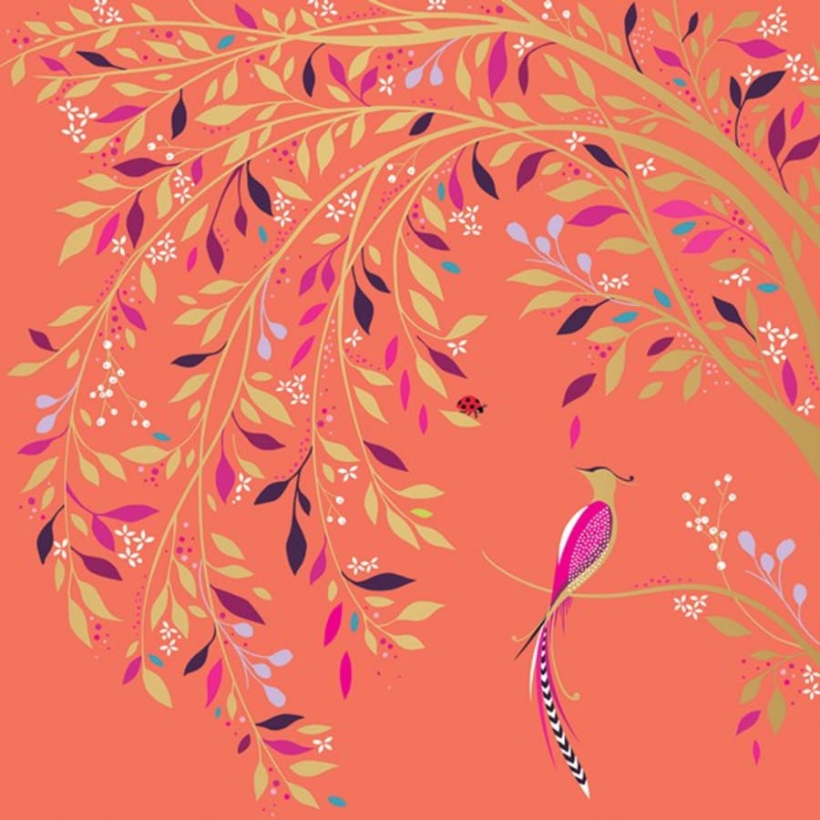 Sara Miller-Gjafak 138x138mm Orange Bird