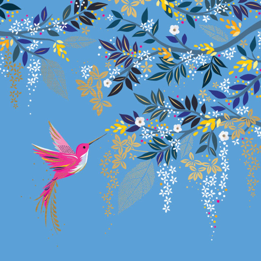 Sara Miller-Gjafak 138x138mm.Hummingbird