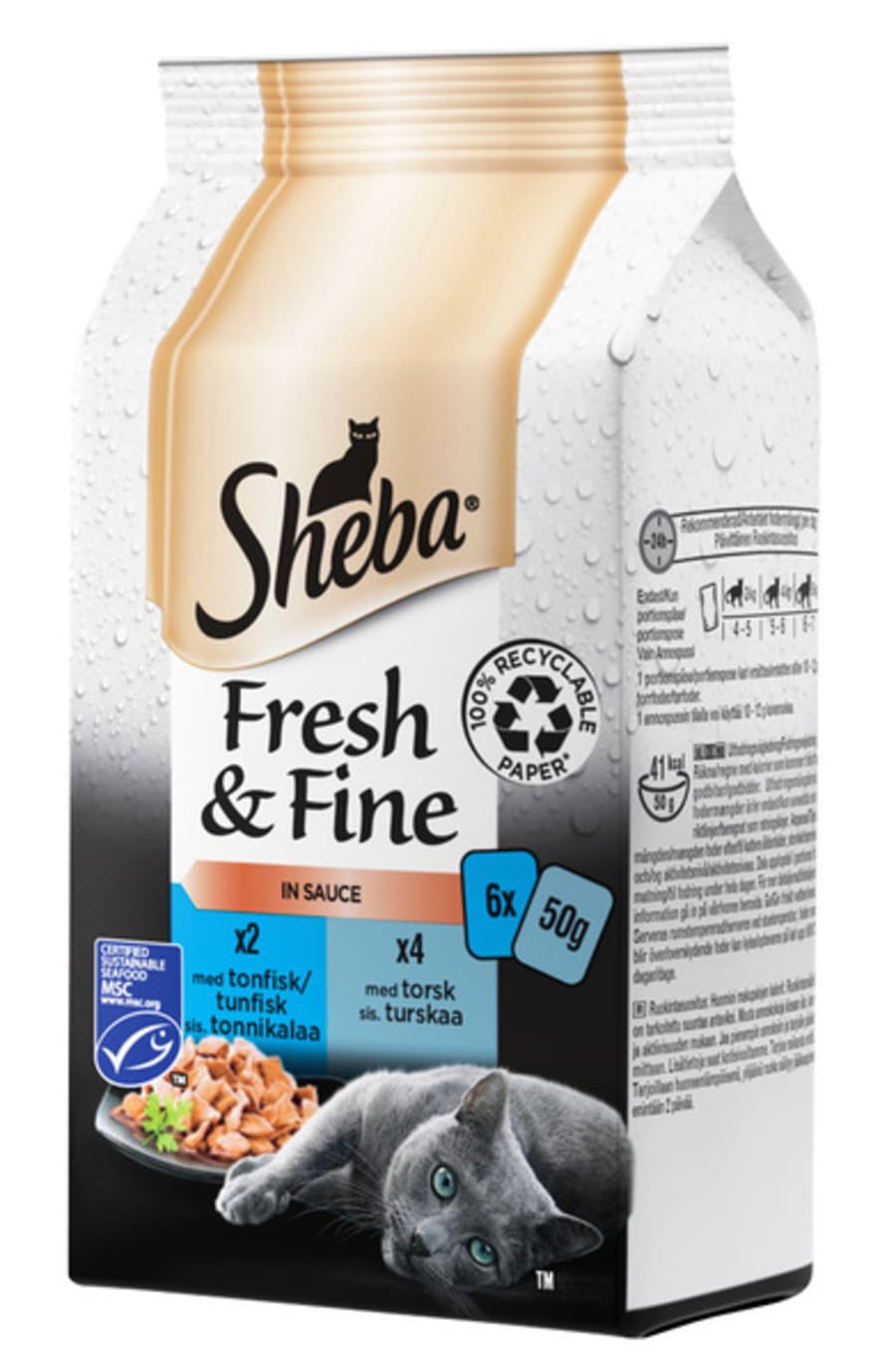 SHEBA F&F Fish 6x50gr.