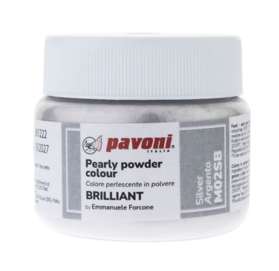 Silfur duft alkóhóluppleysanlegur matarlitur 40g