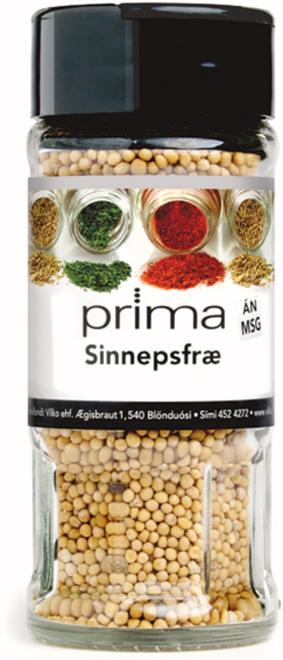 Sinnepsfræ 55g *10 glös