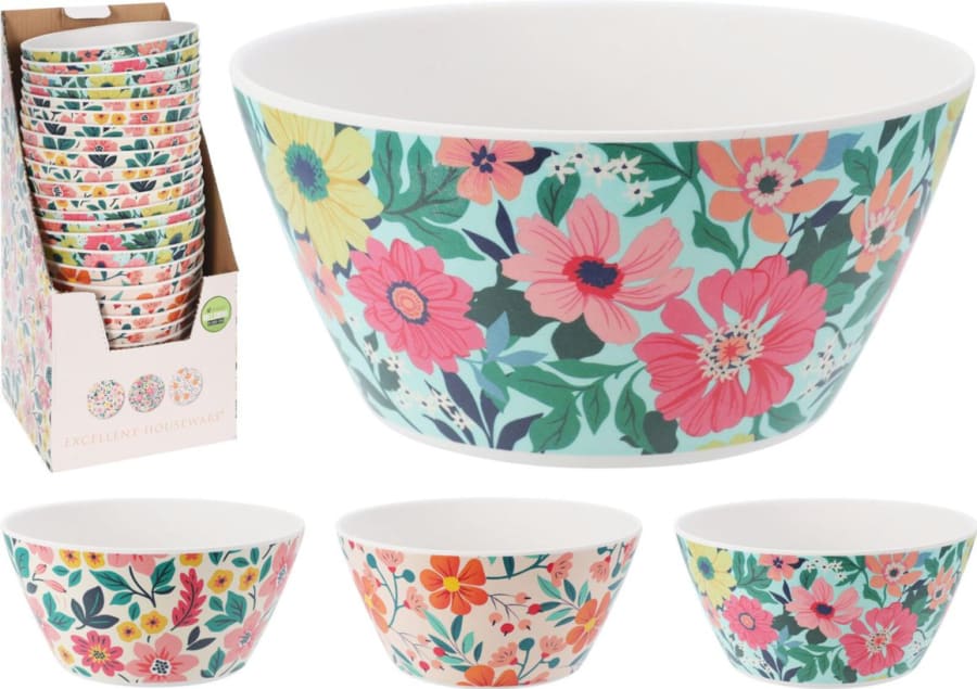 Skál melamin ö14,5cm h7cm 3mism tropical