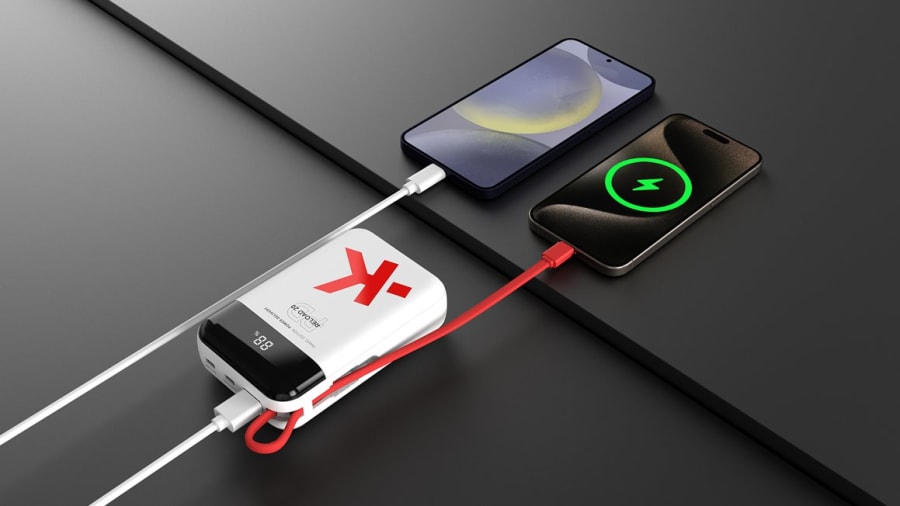 Skross Reload 20 PD Ferðarafhlaða með innbyggðum kapli