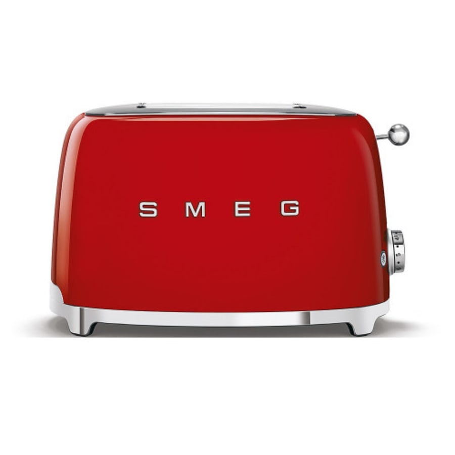 Smeg brauðrist fyrir 2 sneiðar retro style  - Rauð.