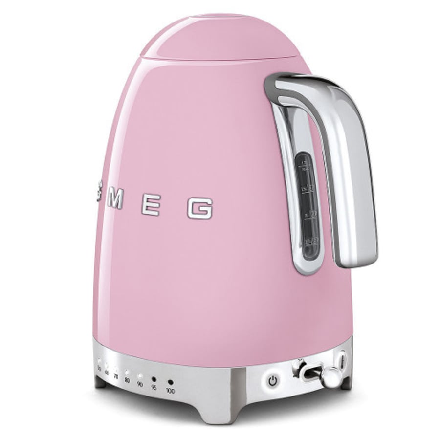 Smeg hraðsuðuketill með hitastýringu - Bleikur.