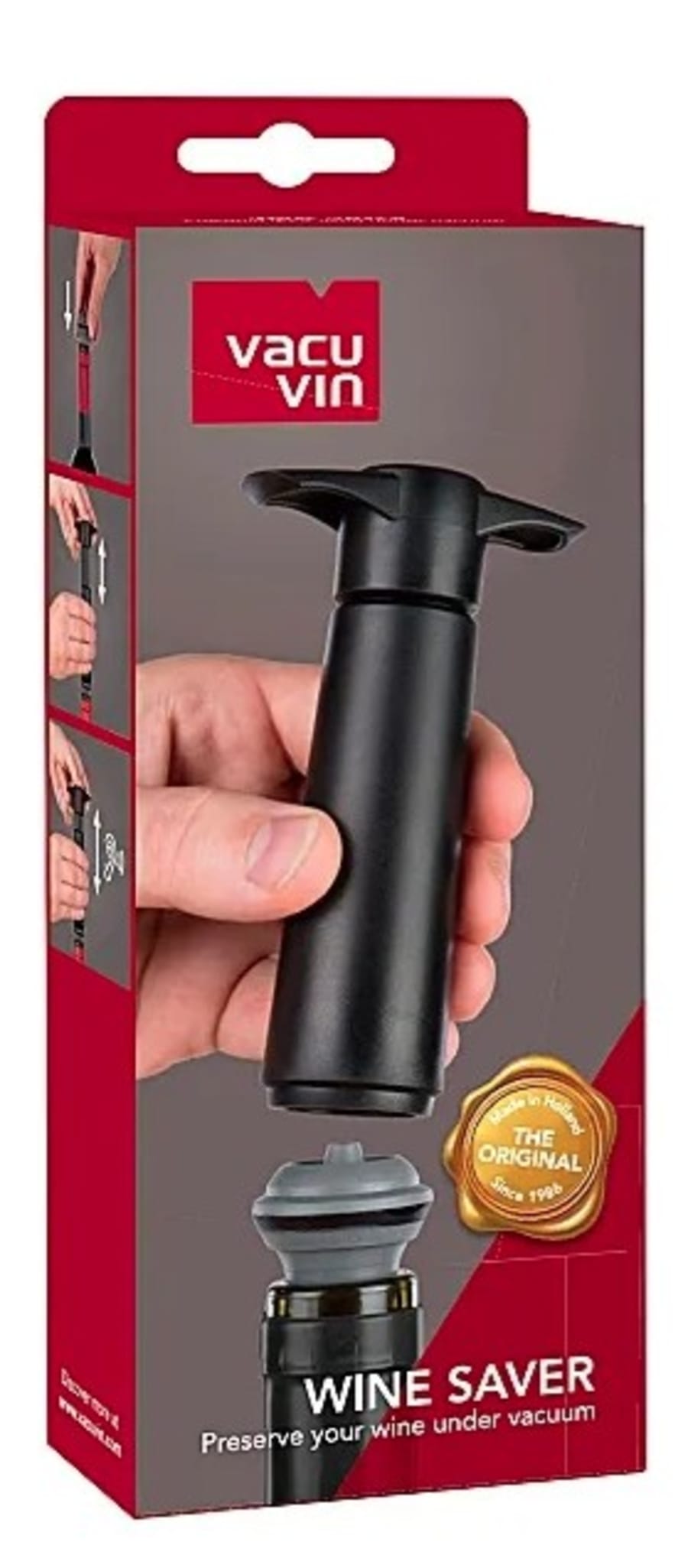 Spiegelau Vacu vínpumpa + 2 tappar