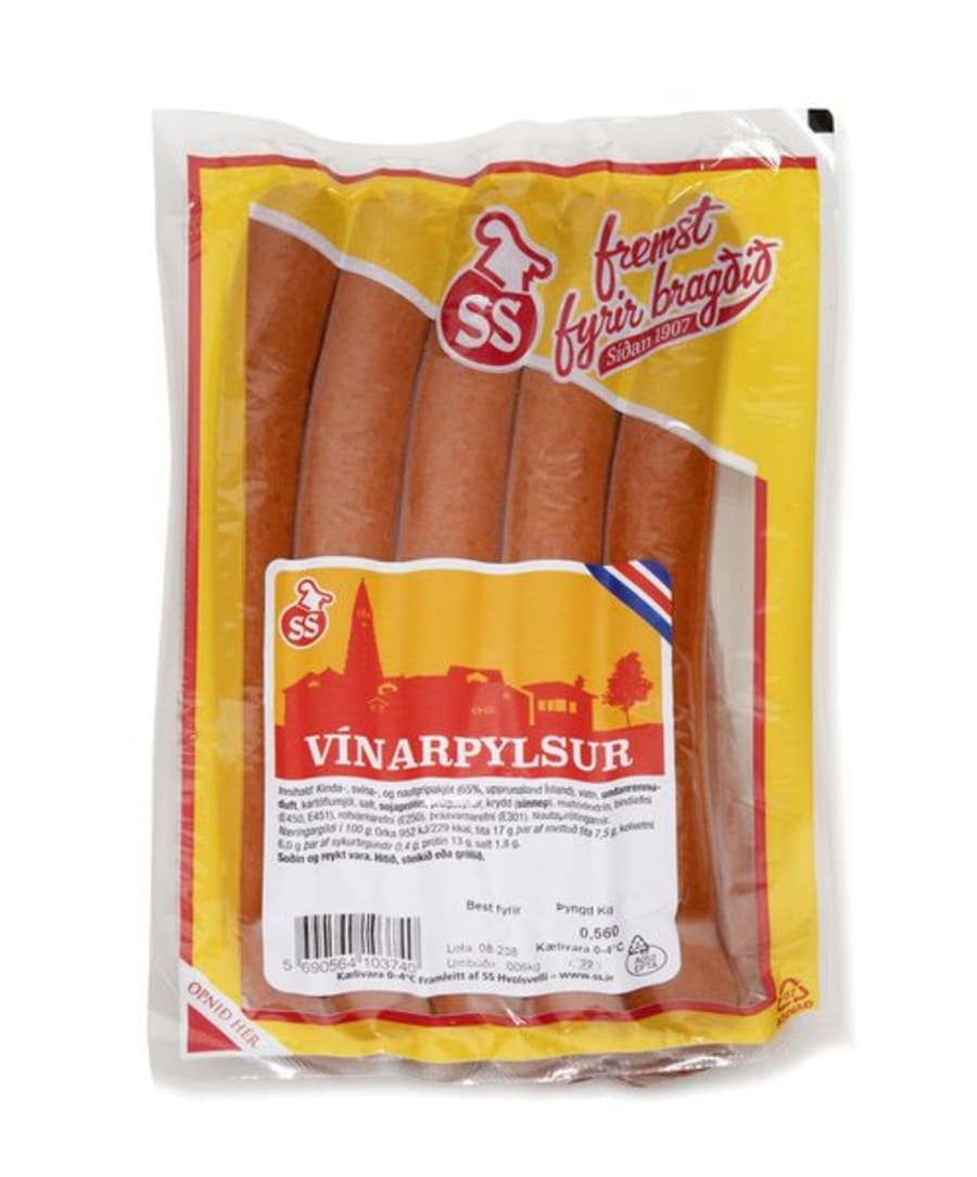 SS pylsur 10stk 600g (46stk/ks)