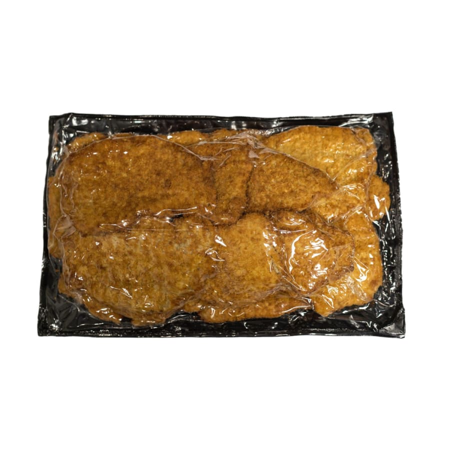 Steikt grísasnitzel fulleldað - 10 kg - ca. 5 x 2 kg