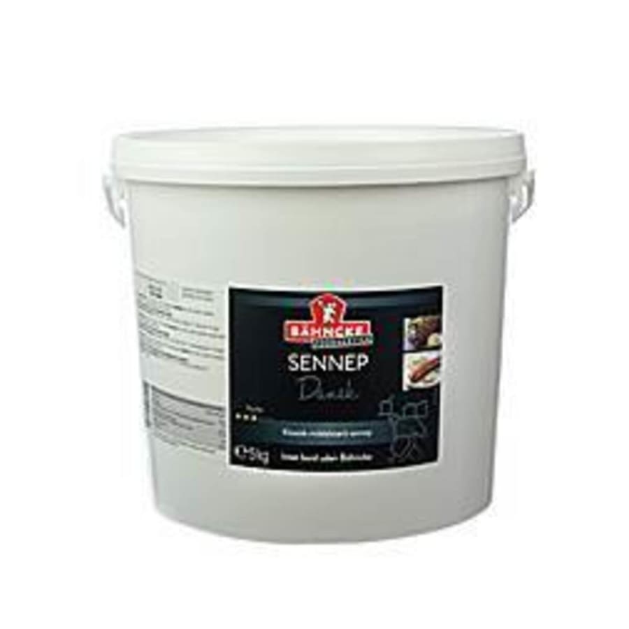 Sterkt sinnep í 10 kg. fötu