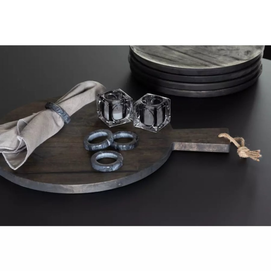 Stiernholm Servíettuhringir marmara Mood 4stk pk