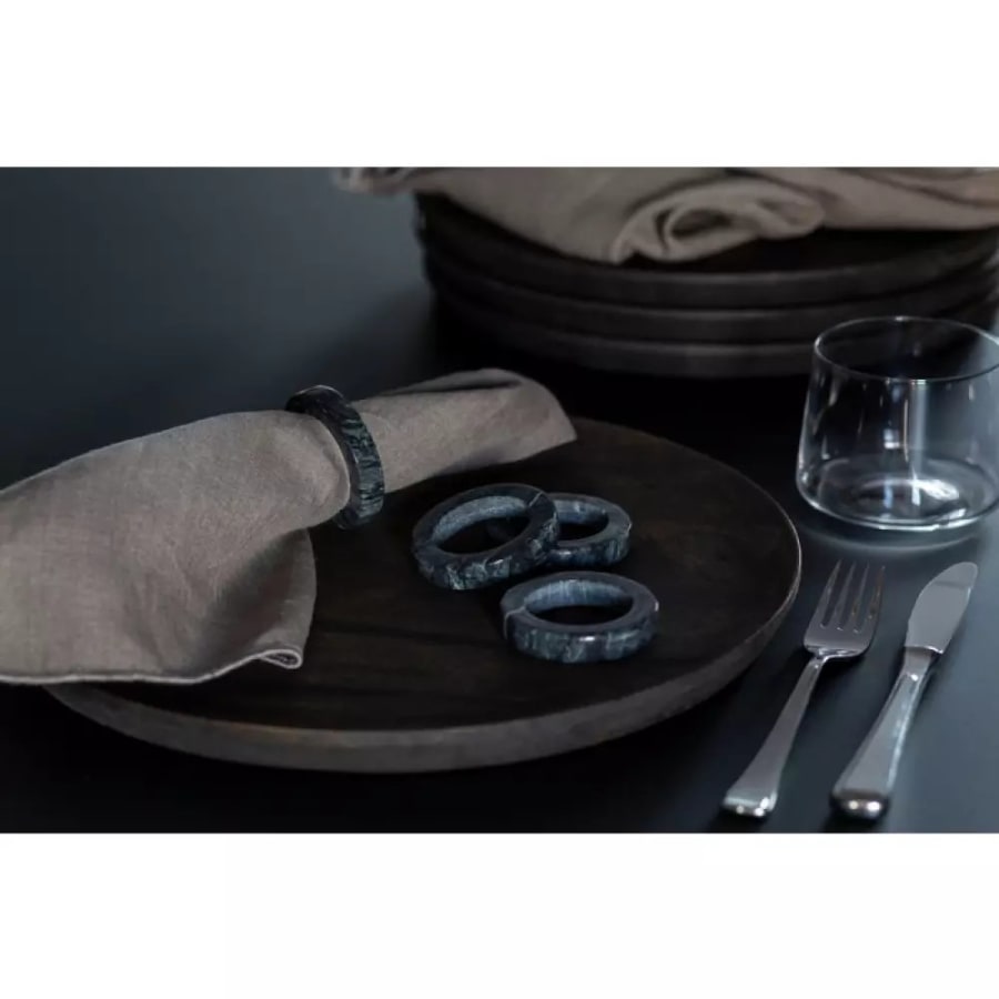 Stiernholm Servíettuhringir marmara Mood 4stk pk