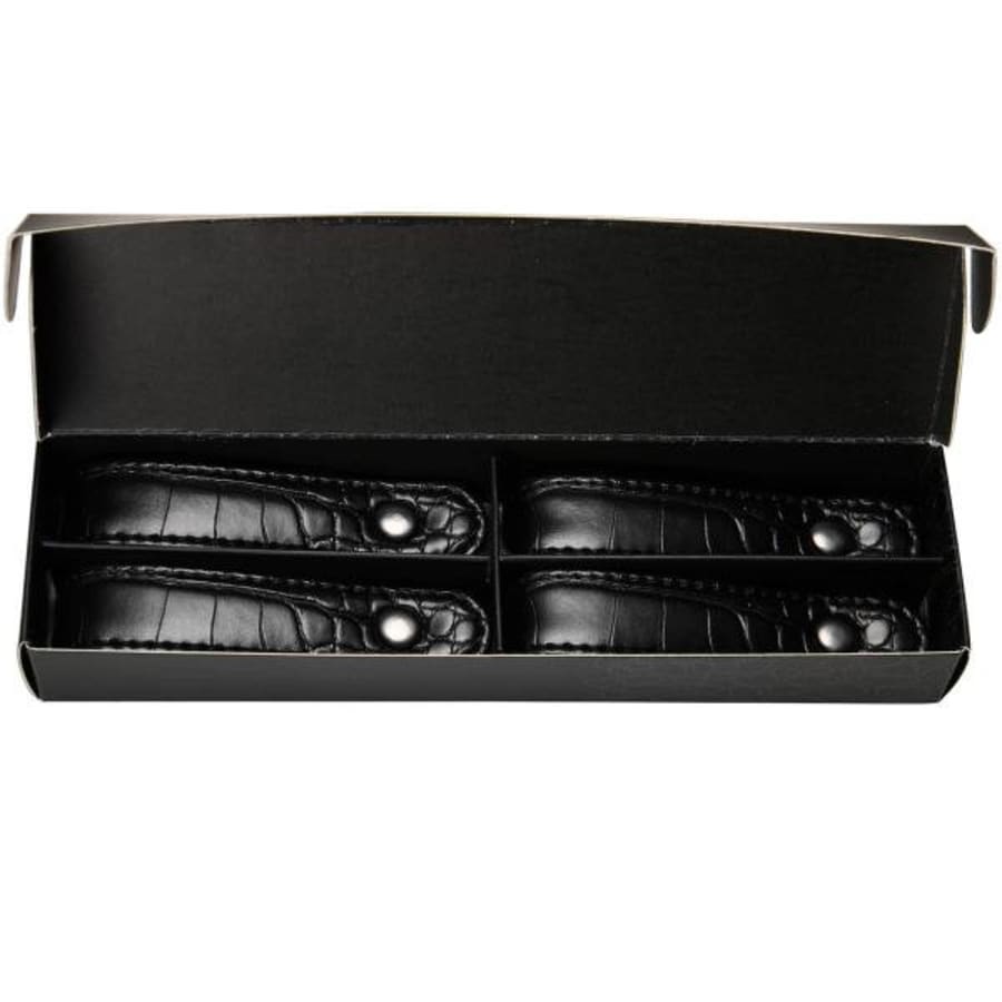 Stiernholm Servíettuhringir svartir Croco 4stk pk