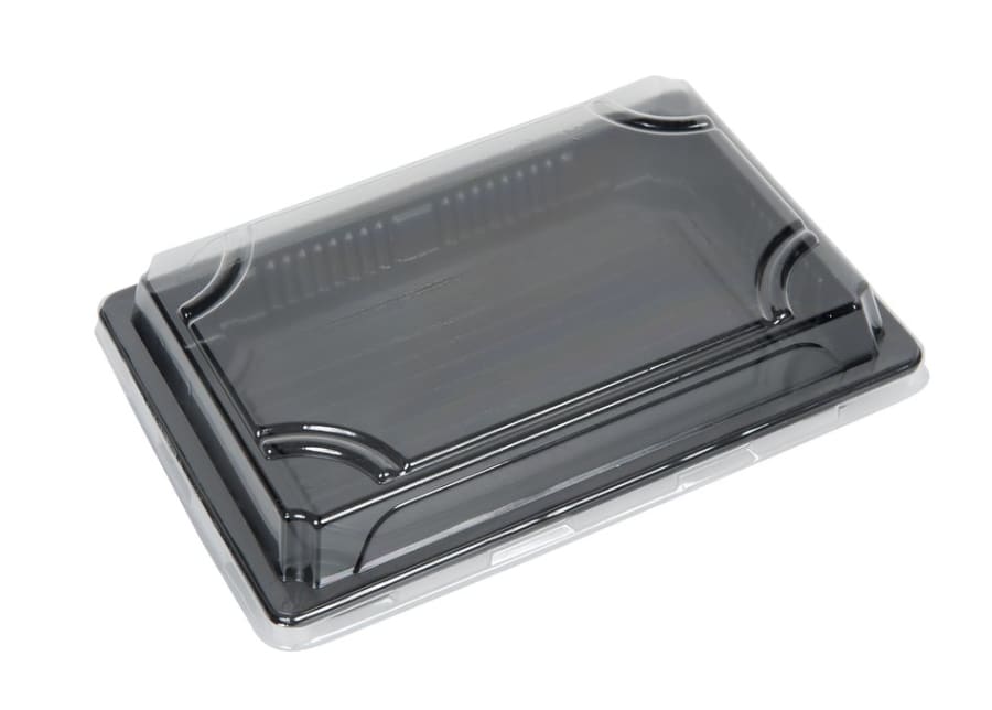 Sushi bakki og lok miðstærð 10-12 bita 19×13×4cm 400stk