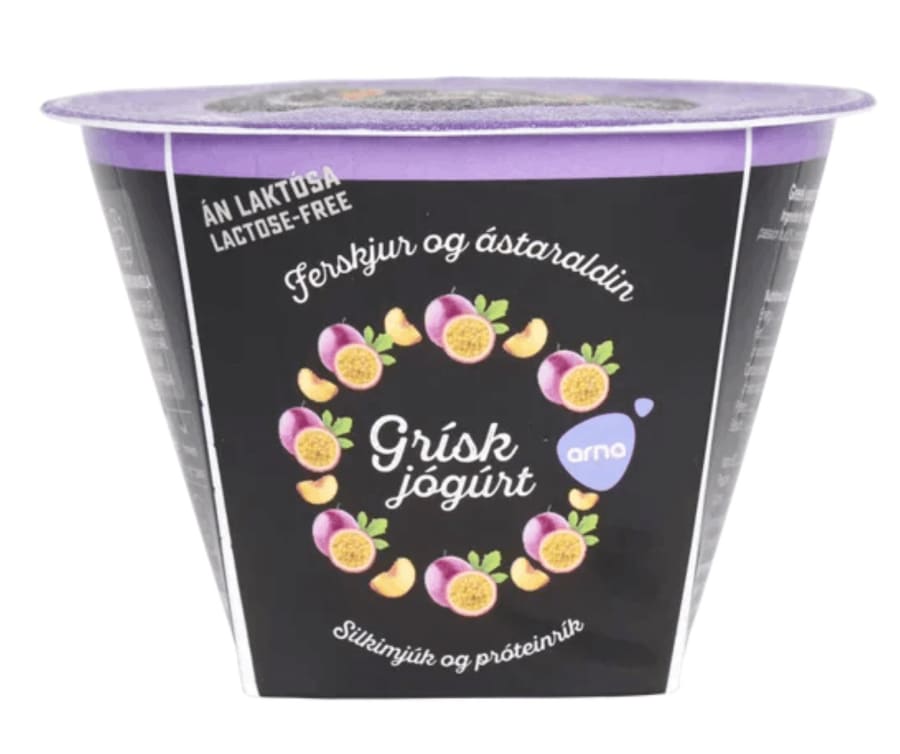 Arna Grískt Jógúrt ferskju og ástaraldin 200 gr