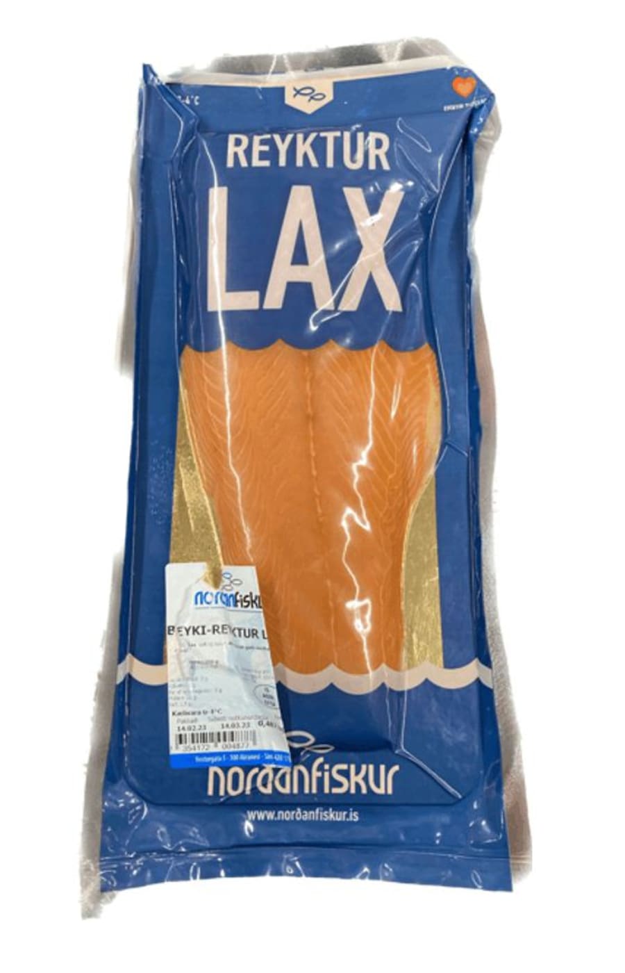 N.f reyktur lax flök ca. 500 gr