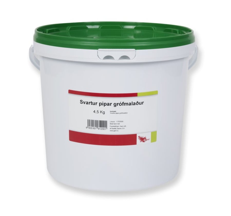 Svartur pipar grófmalaður 4,5kg
