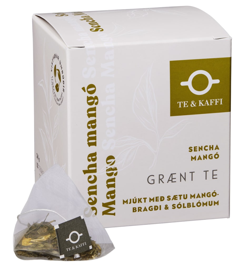 Te & Kaffi Sencha Mango pýramídategrisjur