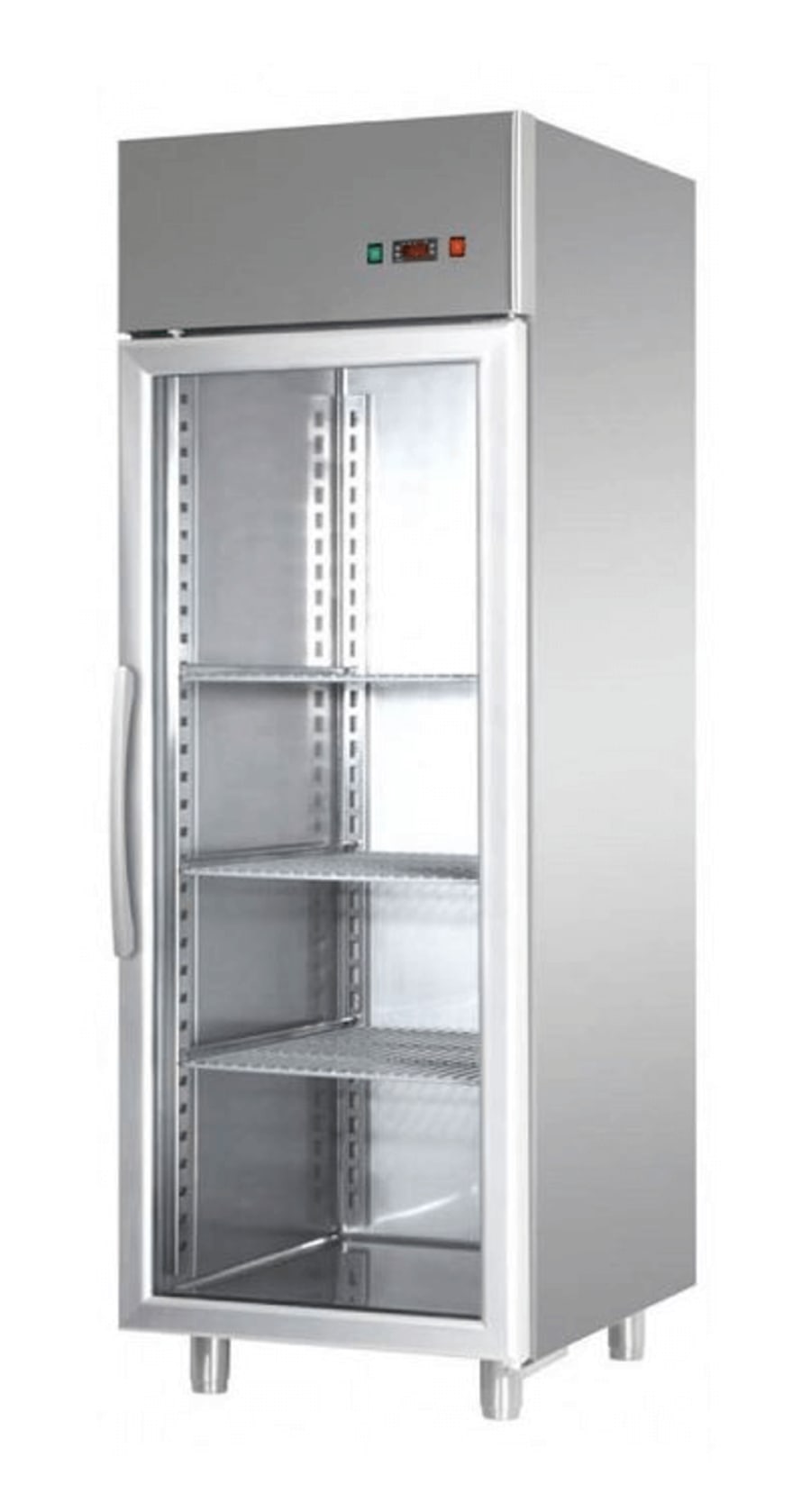 Tecnodom Stálkælir með glerhurð GN 2/1