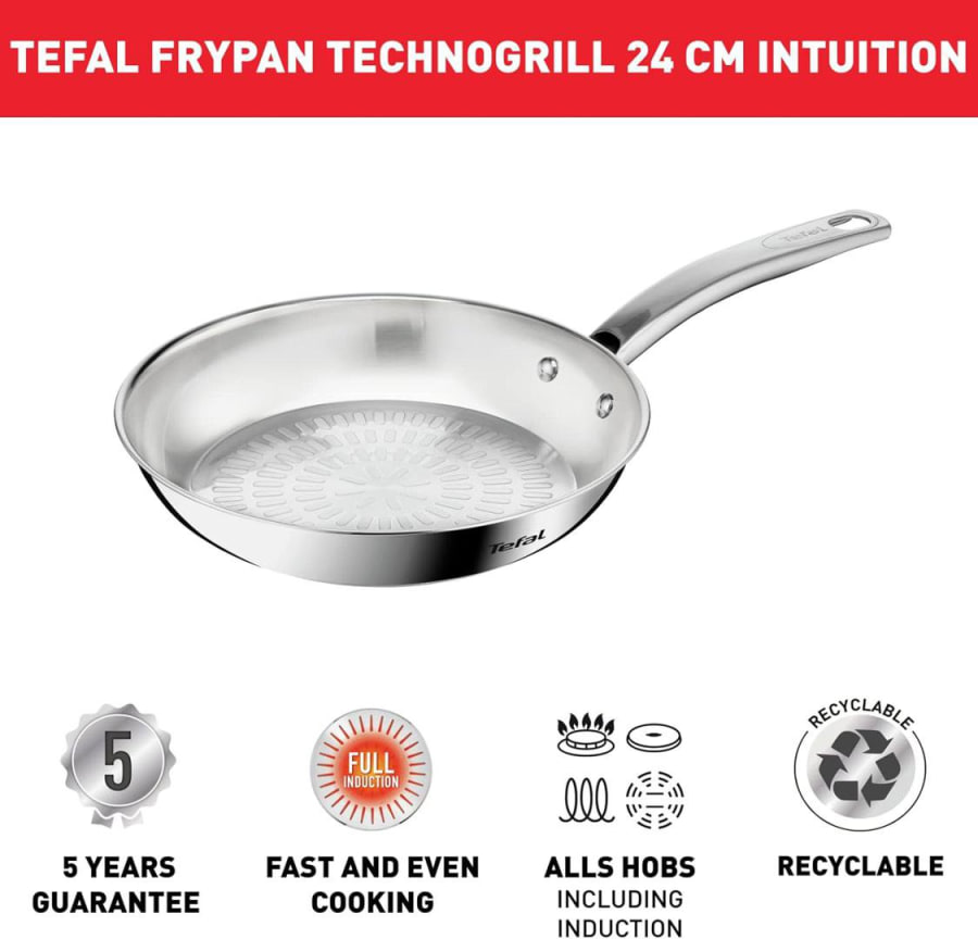 Tefal Panna 24cm Stál