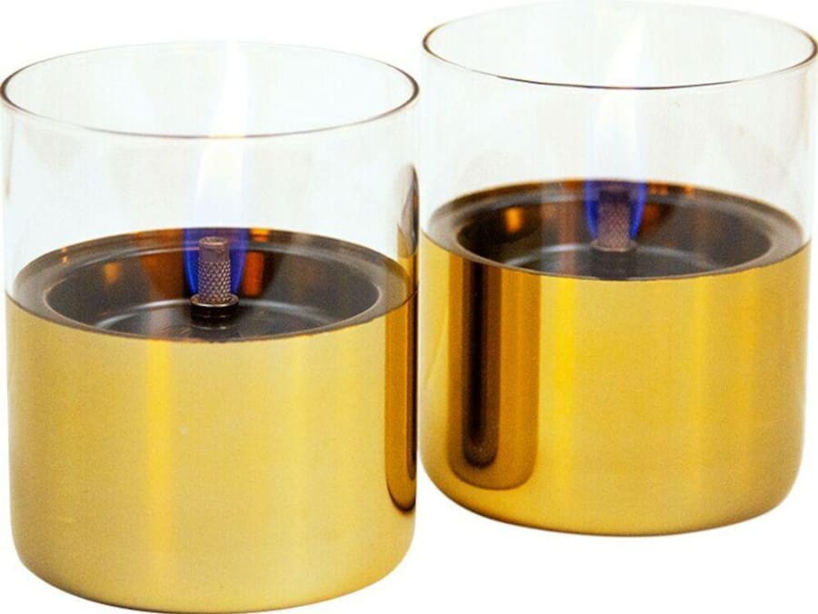 Tenderflame Lilly 10cm 0,25L Gold 2Pack