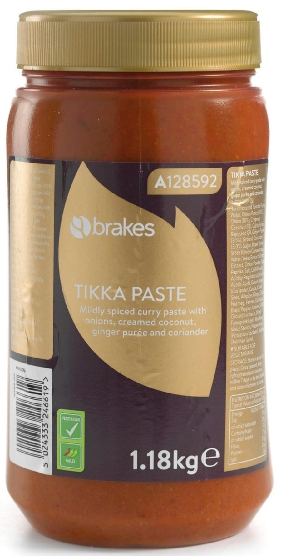 Tikka Curry Paste 1x1,2 Kg Brakes 128592