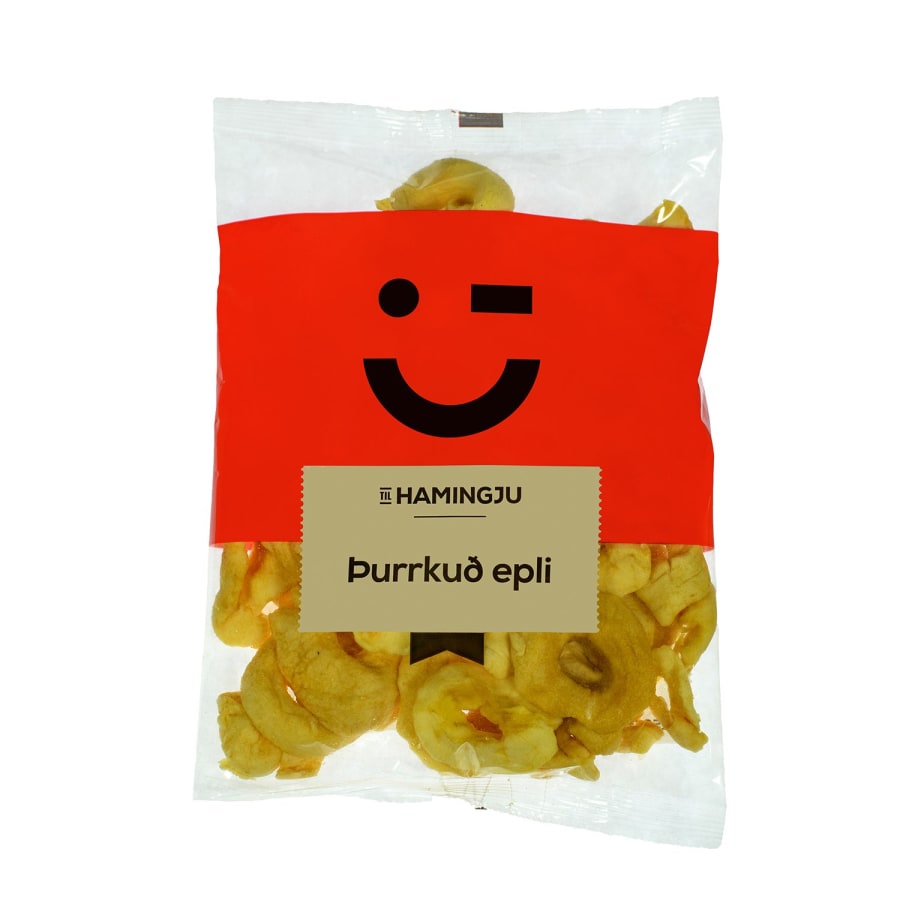Til hamingju Epli þurrkuð 10x250g
