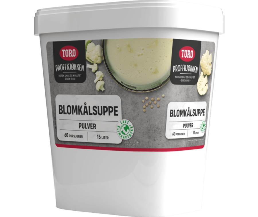 Toro blómkálssúpa 15ltr 1kg