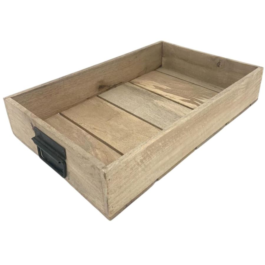 Trendcenter Bakki 46x30x8 með svörtum höldum mango