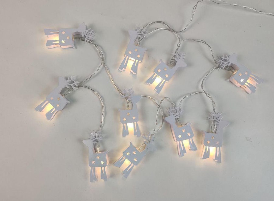 Trendcenter Ljósasería 10 hreindýr LED AA white