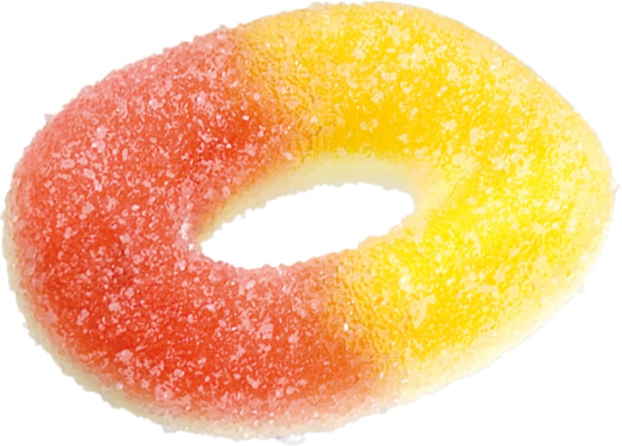 Trolli Ferskjuhringir