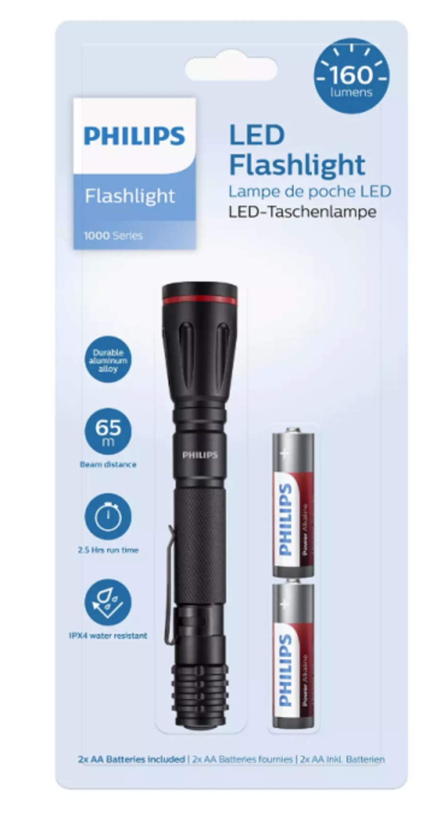 Vasaljós SFL1001P 2xAA