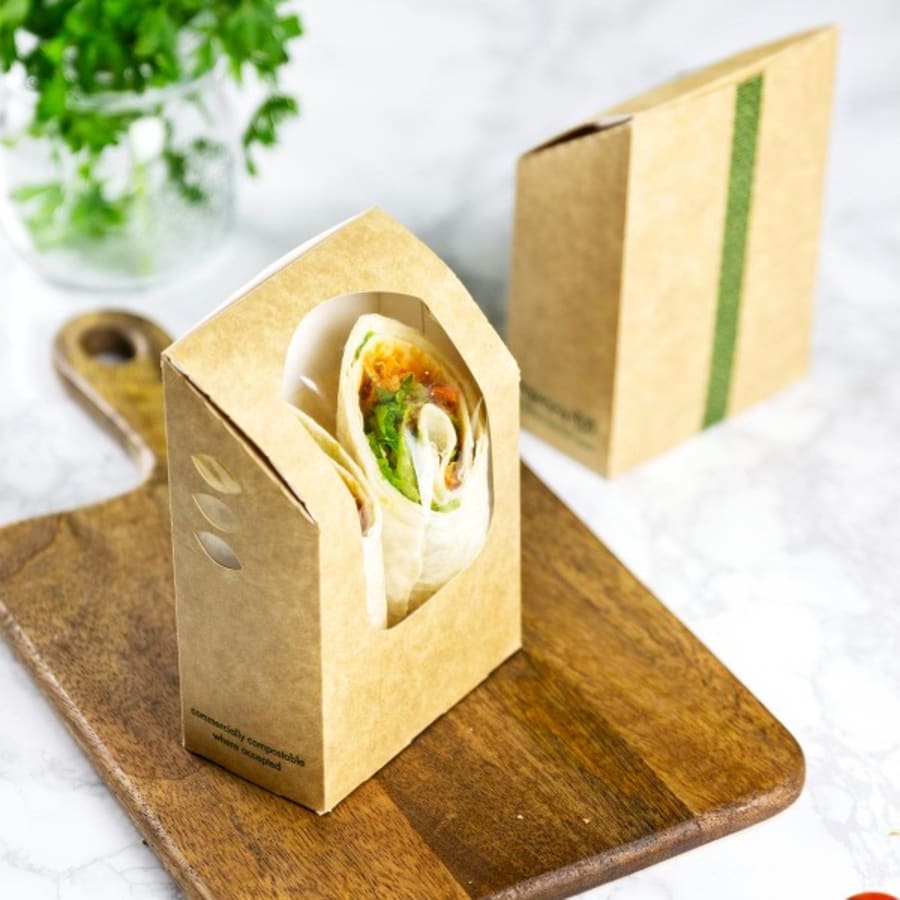 Vegware Tortilla box 5x9,5x13,5cm 500stk