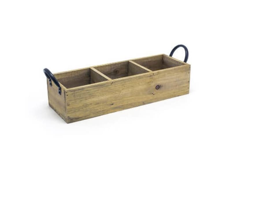 Viðarbakki rustic – 3 hólfa