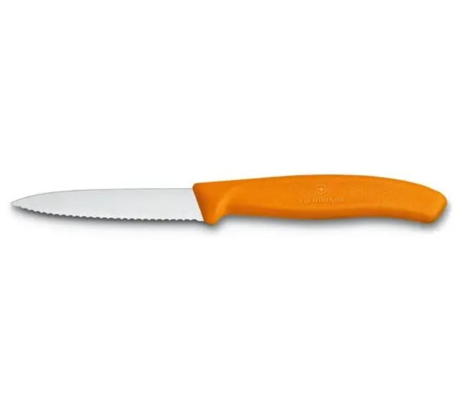 Victorinox Ávaxtahnífur tenntur 8cm appelsínugulur  2stk
