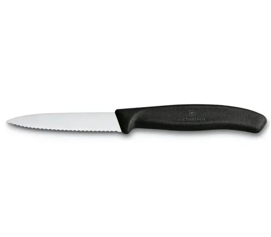 Victorinox Ávaxtahnífur tenntur 8cm svartur  2stk