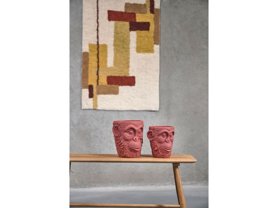 Villa Collection Blómapottur 22cm api höfuð red