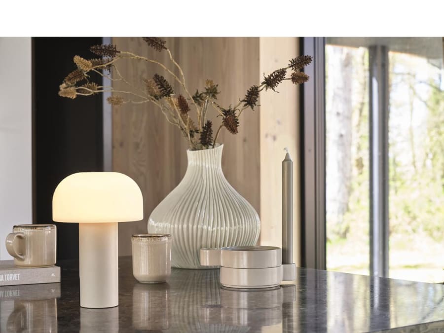 Villa Collection Borðlampi Styles 15x22,5cm Sand