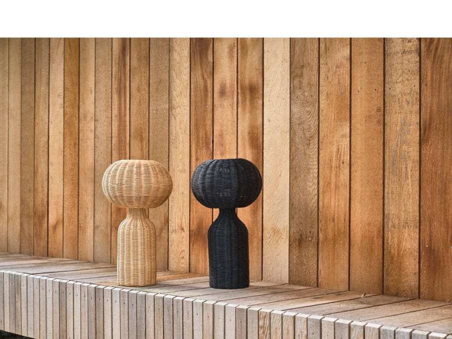 Villa Collection Borðlampi Vinka 53,5cm bast natur