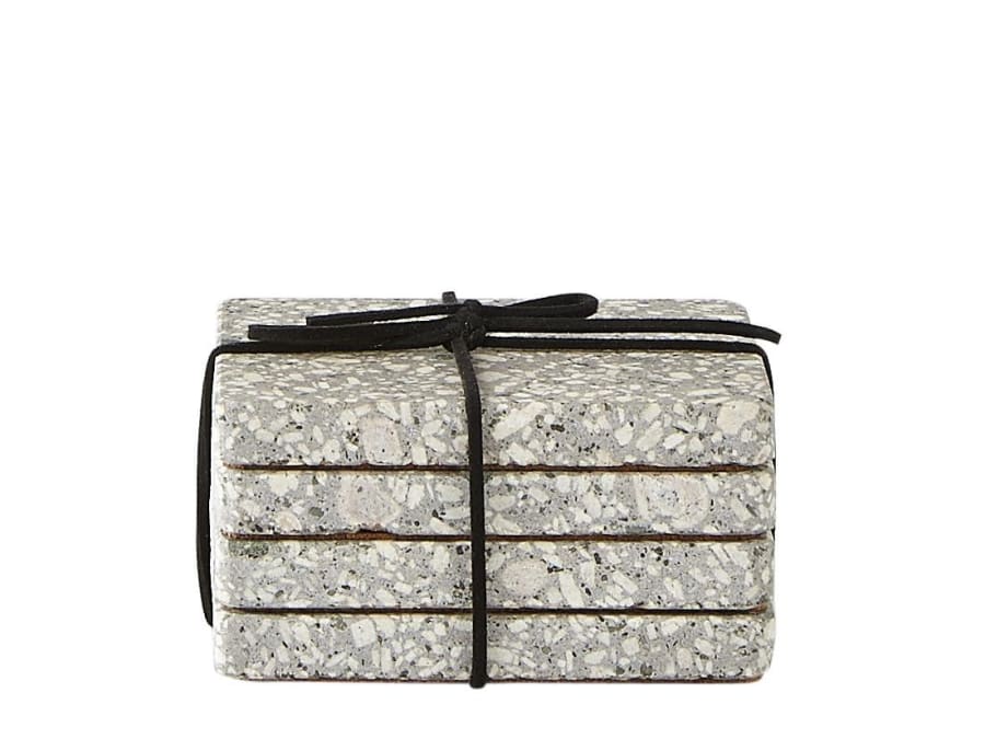 Villa Collection Glasamottur steinn 10x10cm 4stk grey