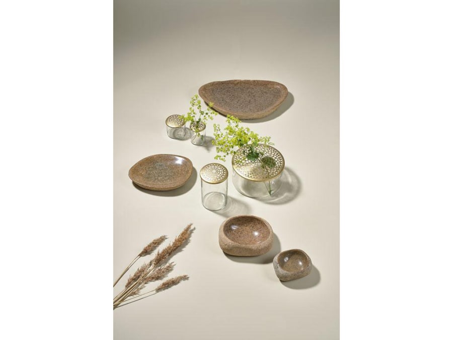 Villa Collection Skál/fat 20x4cm steinn natur