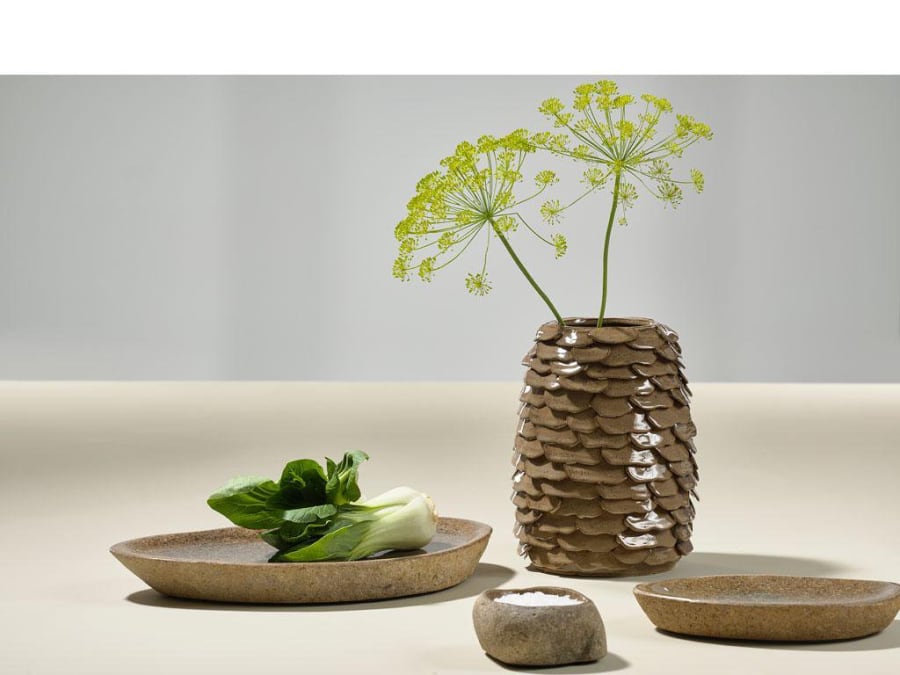 Villa Collection Skál/fat 20x4cm steinn natur