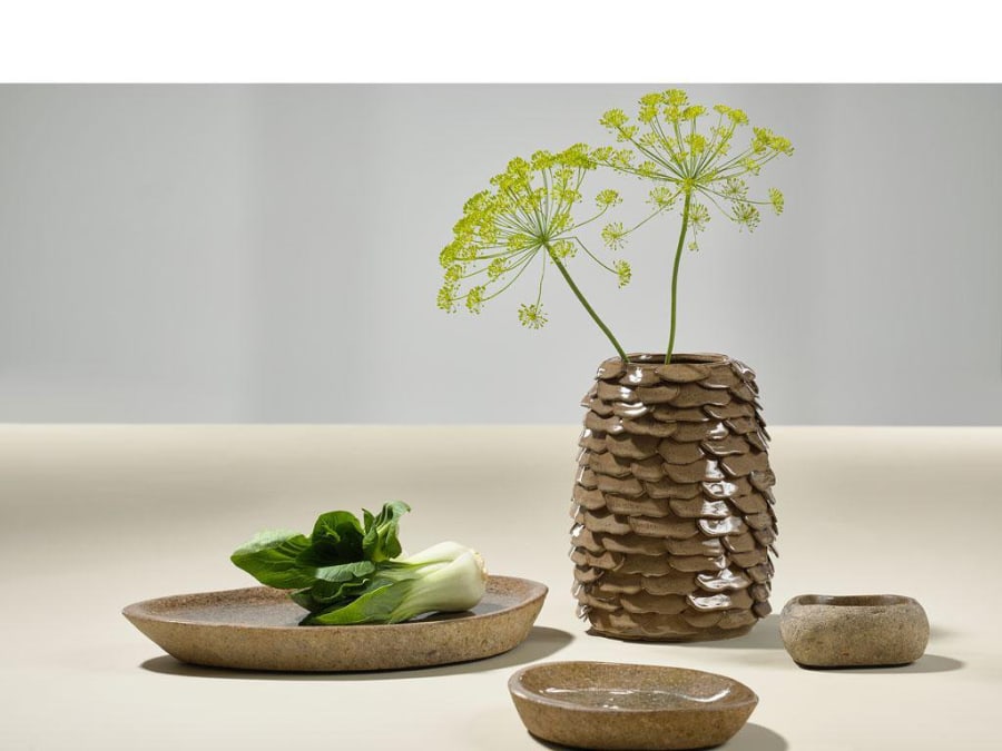 Villa Collection Skál/fat 20x4cm steinn natur