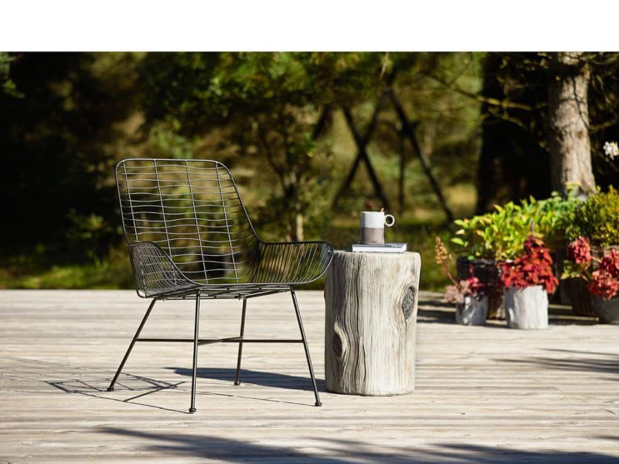 Villa Collection Stóll 67x63x77xm járn svartur