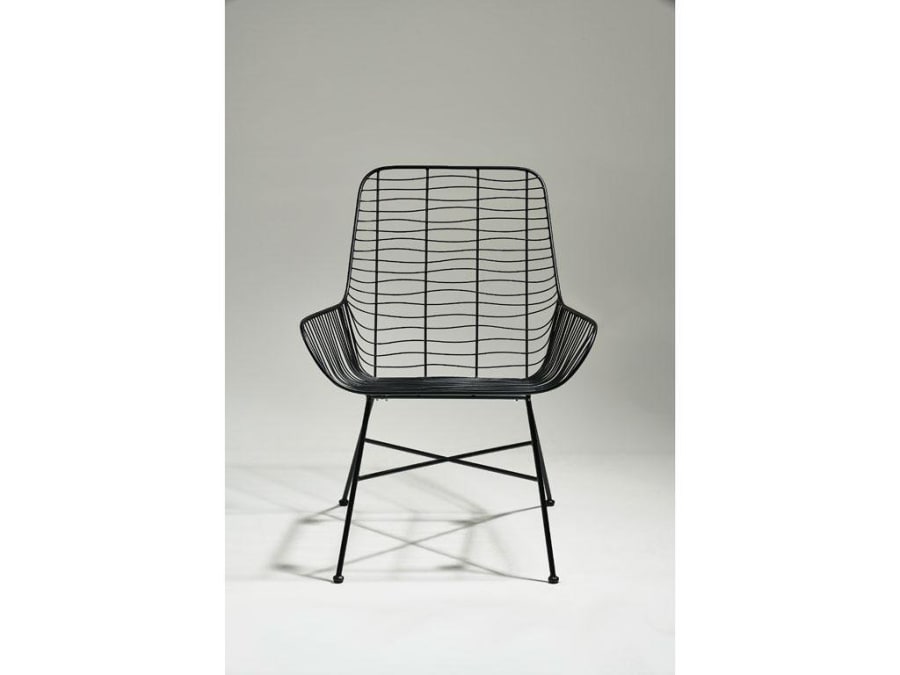 Villa Collection Stóll 67x63x77xm járn svartur