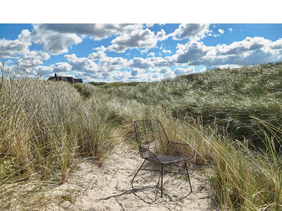 Villa Collection Stóll 67x63x77xm járn svartur