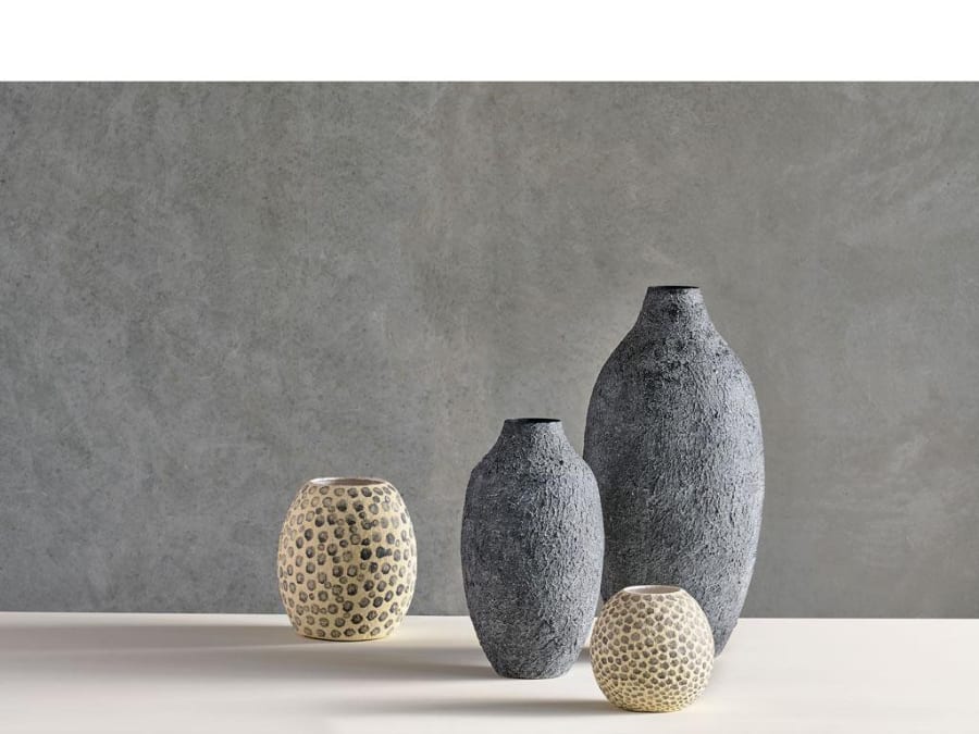 Villa Collection Vasi 24x43cm black iron