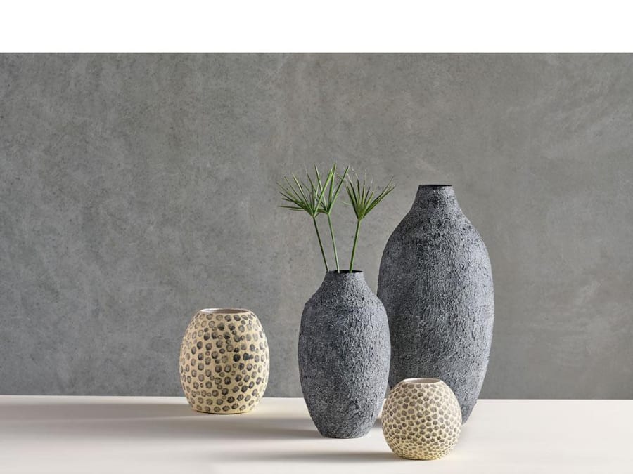 Villa Collection Vasi 24x43cm black iron